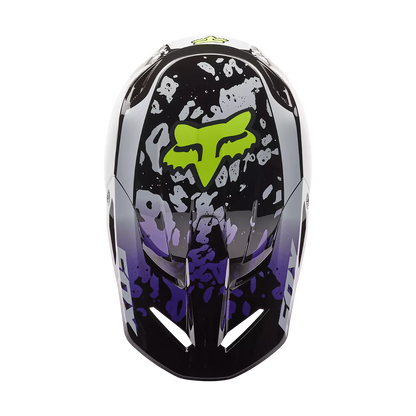 Fox V1 Morphic Helmet Black and White Size L