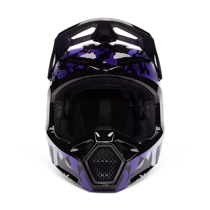 Fox V1 Morphic Helmet Black and White Size L