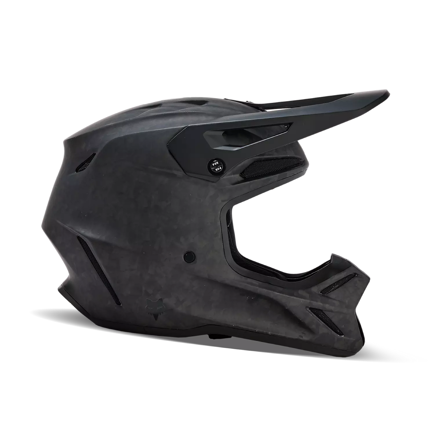 Fox V3 RS Carbon Solid Helmet Matte Black Size M