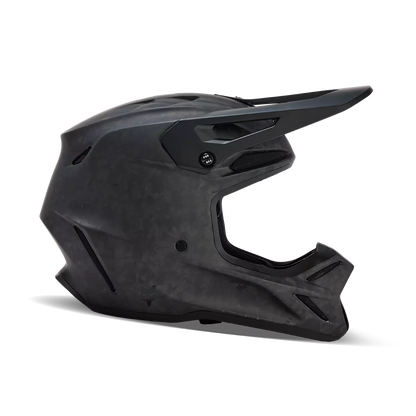 Fox V3 RS Carbon Solid Helmet Matte Black Size M