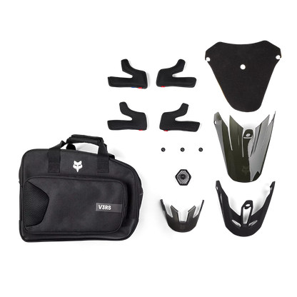 Fox V3 RS Carbon Solid Helmet Matte Black Size M