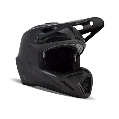Fox V3 RS Carbon Solid Helmet Matte Black Size M