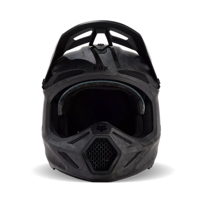 Fox V3 RS Carbon Solid Helmet Matte Black Size M