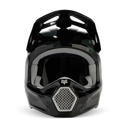 Fox V1 Banker Helmet Black Camo Youth's Size L