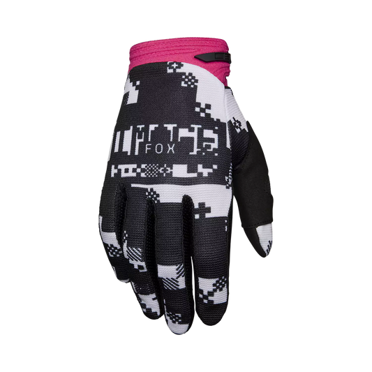 Fox 180 Digi Image Gloves Black and Pink Size 2XL