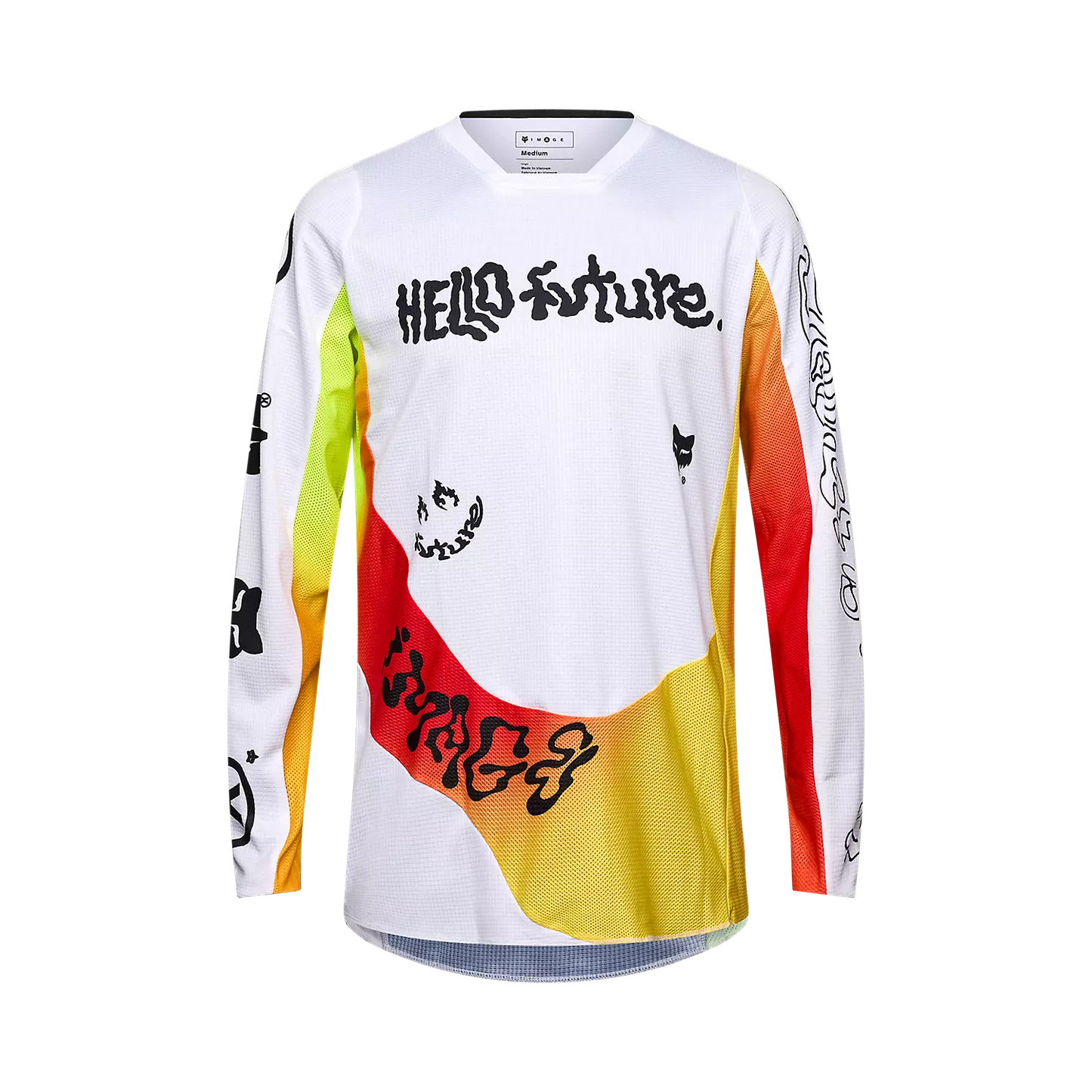 Fox 180 Hello Future Jersey White Size M