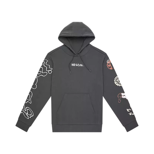 Fox With Hello Future Fleece Pullover Dark/Shado Large
