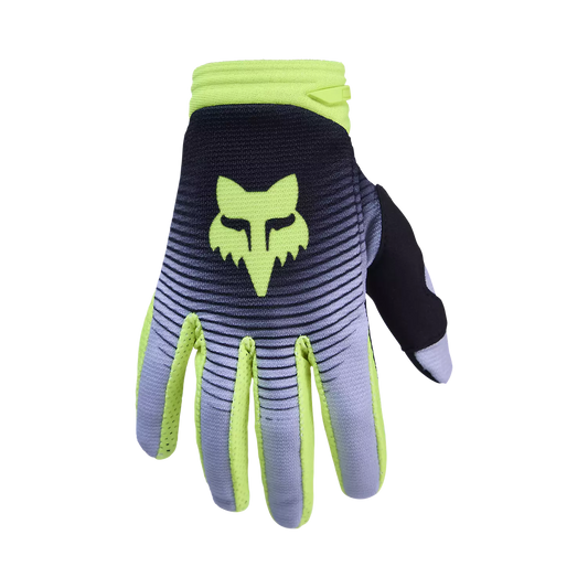 Fox 180 Collect Glove Youth's Grey and Yellow Size S