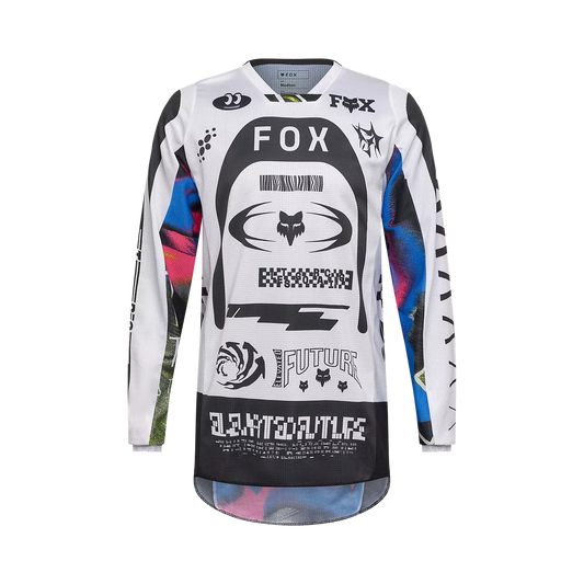 Fox 180 Image Cosmo Jersey White and Black Size XL