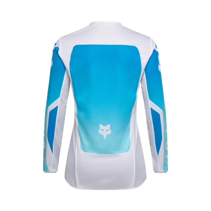 Fox 180 Shield Jersey Women's White and Blue Size L