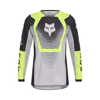 Fox 180 Collect Jersey Youth's Grey and Yellow Size L