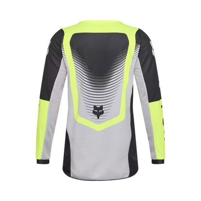 Fox 180 Collect Jersey Youth's Grey and Yellow Size L