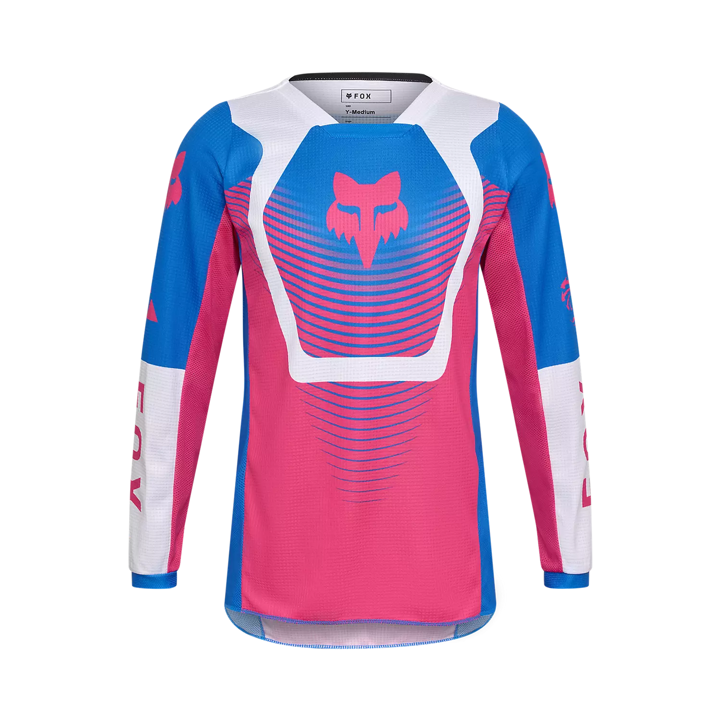 Fox 180 Collect Jersey Youth's Blue and Pink Size S