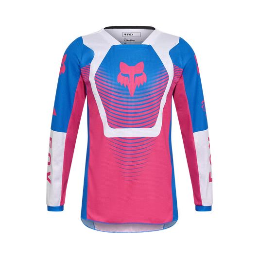 Fox 180 Collect Jersey Youth's Blue and Pink Size XL