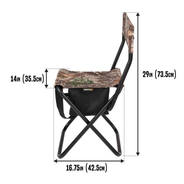 Allen Vanish Foldable Seat with Backrest Camo