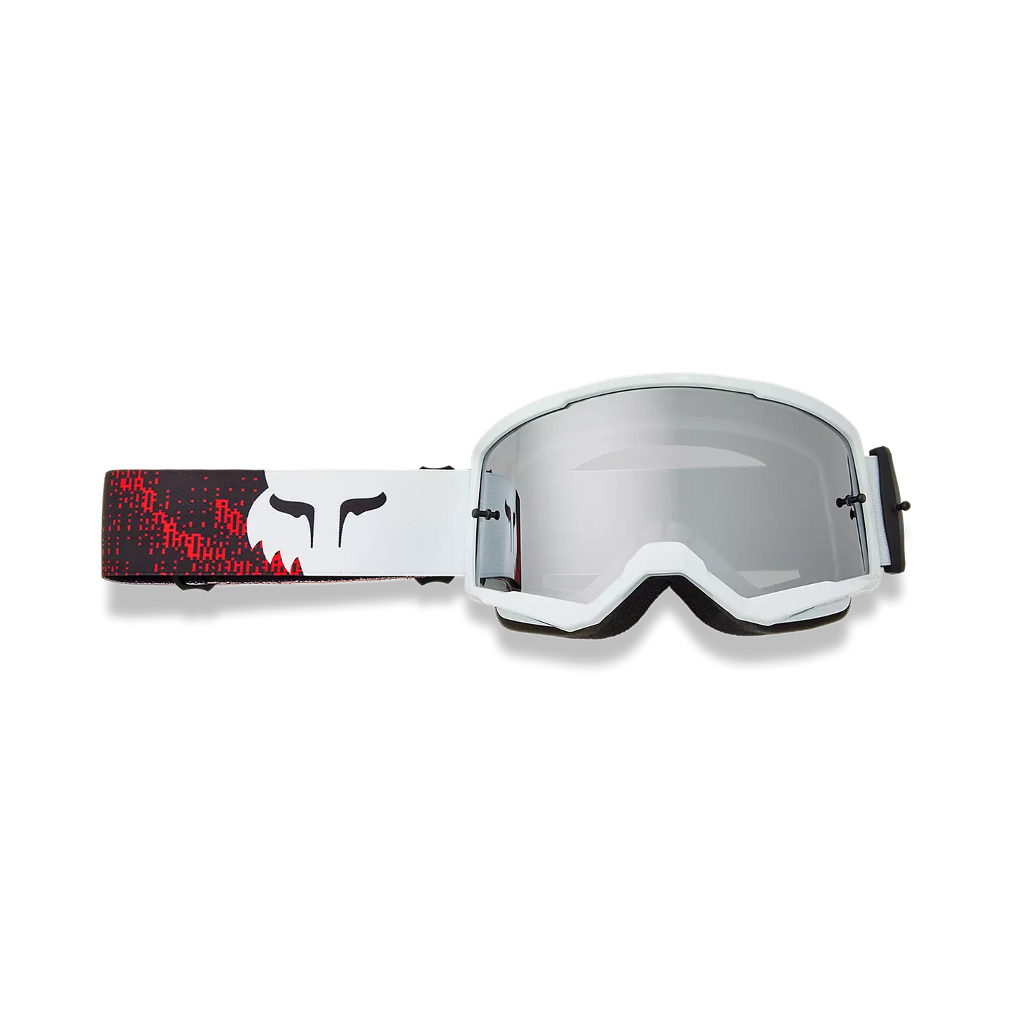 Fox Main Kairos Spark Goggle White and Fluorescent Red