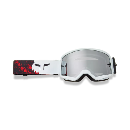 Fox Main Kairos Spark Goggle White and Fluorescent Red