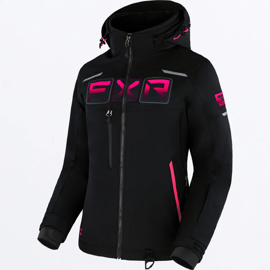 FXR Maverick Jacket Women's Black and Fuschia Fade Size 10