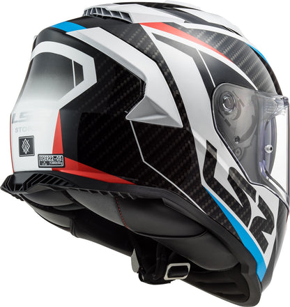 LS2 Assault Helmet Racer White/Red/Blue Size 2XL