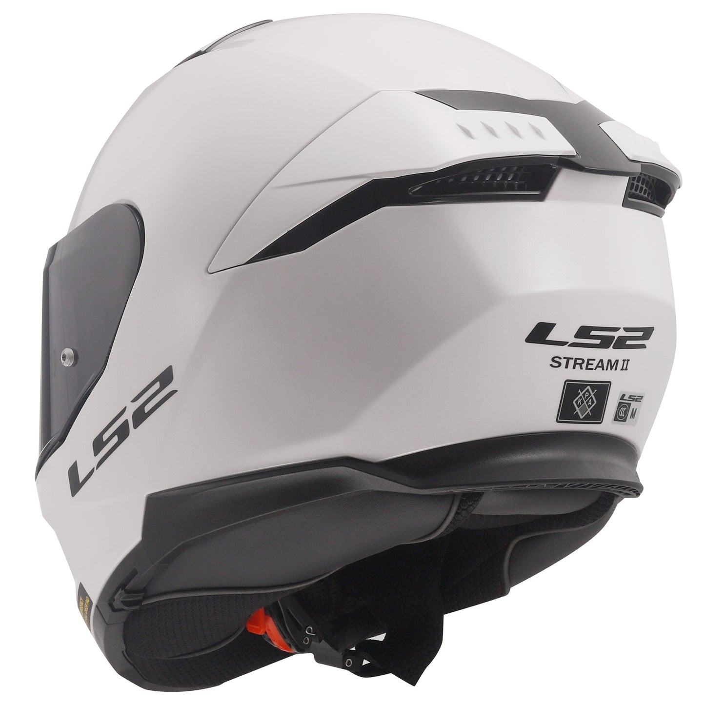 LS2 Stream II Helmet Glossy White Size M