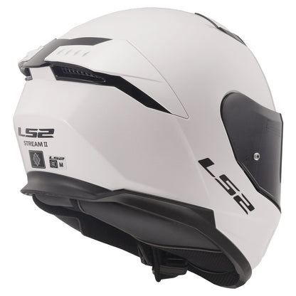 LS2 Stream II Helmet Glossy White Size M