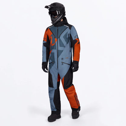 FXR Cold Cross CX F.A.S.T. Monosuit Men's Steel/Burnt Orange Size L
