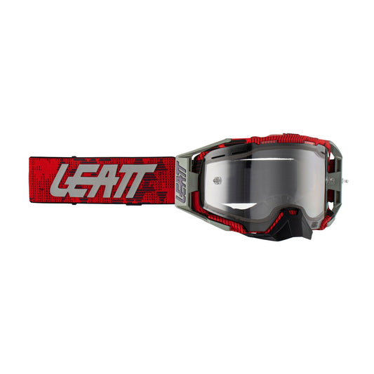 Leatt Velocity 6.5 Enduro Motocross Goggles Red and Clear