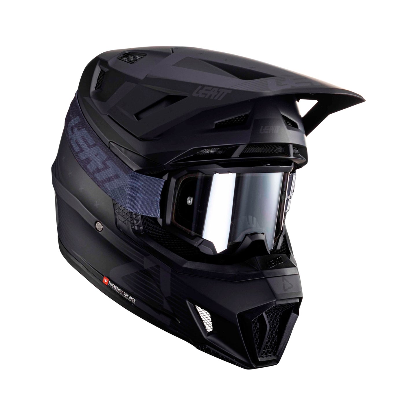 Leatt Moto 7.5 Helmet with Goggles V24 Stealth Size M