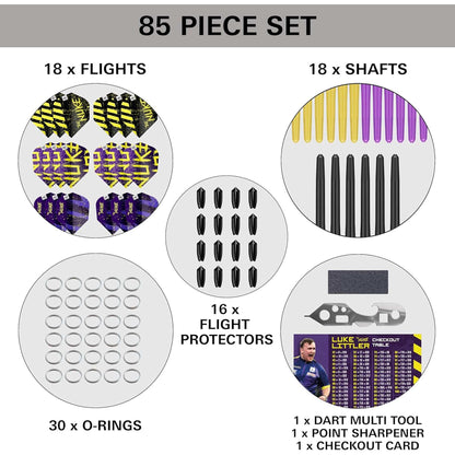 Target Darts Luke the Nuke Littler 85-Piece Accessory Kit