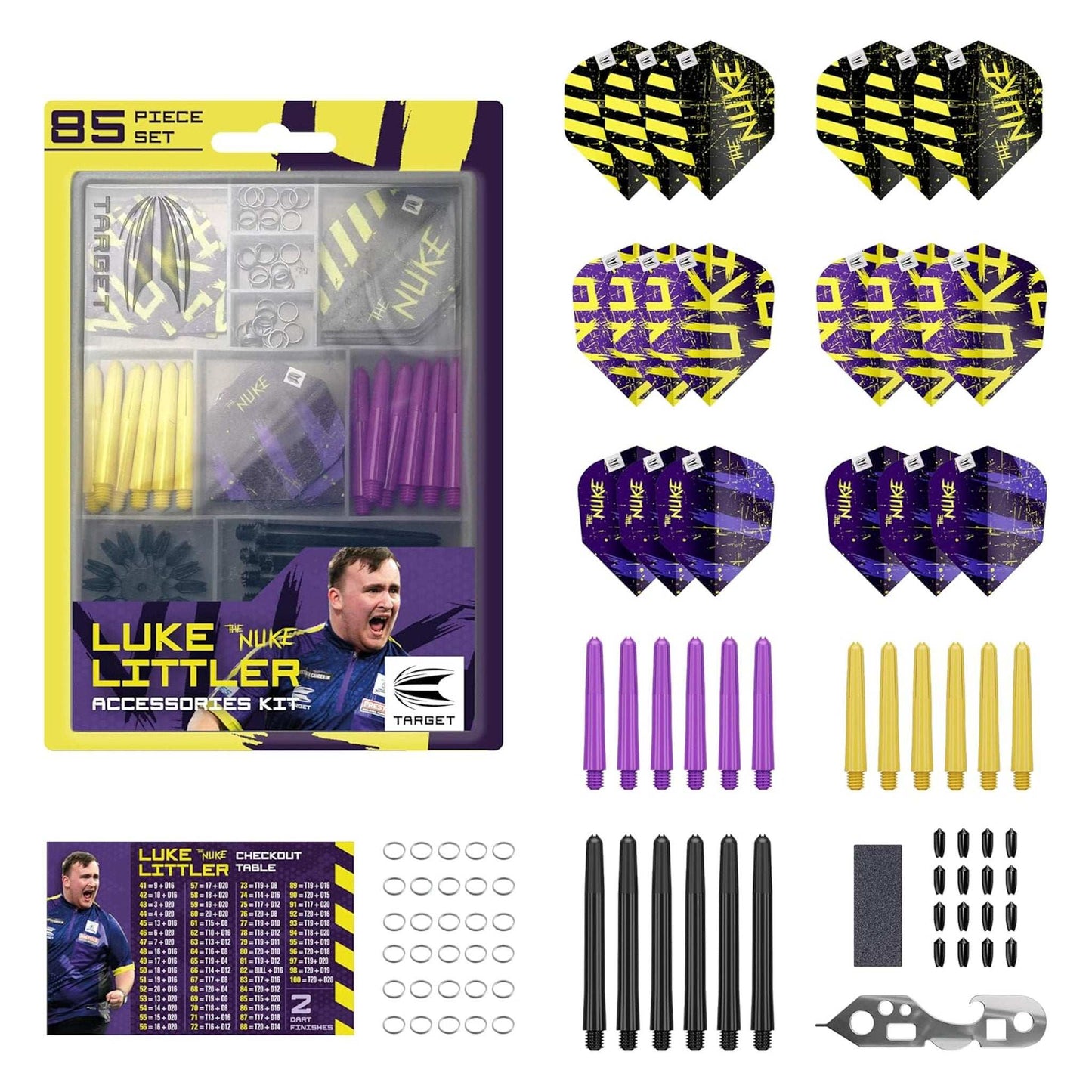 Target Darts Luke the Nuke Littler 85-Piece Accessory Kit