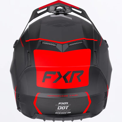 FXR Clutch Evo Helmet Black and Red Size L