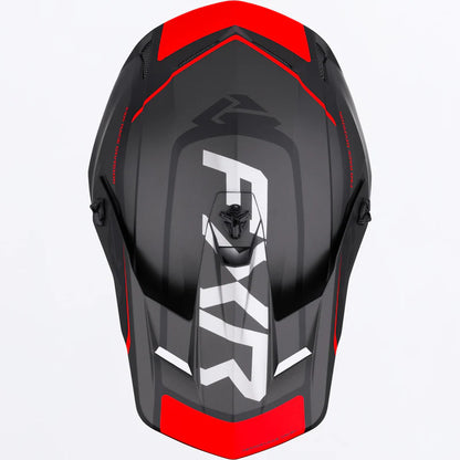 FXR Clutch Evo Helmet Black and Red Size L