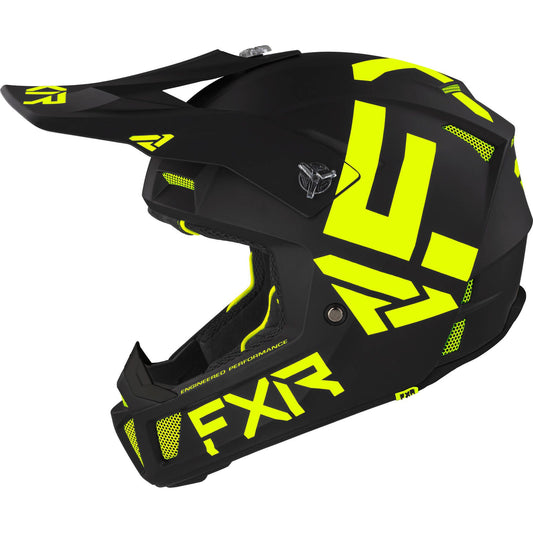 FXR Clutch Helmet Black and Hi Vis Size XS