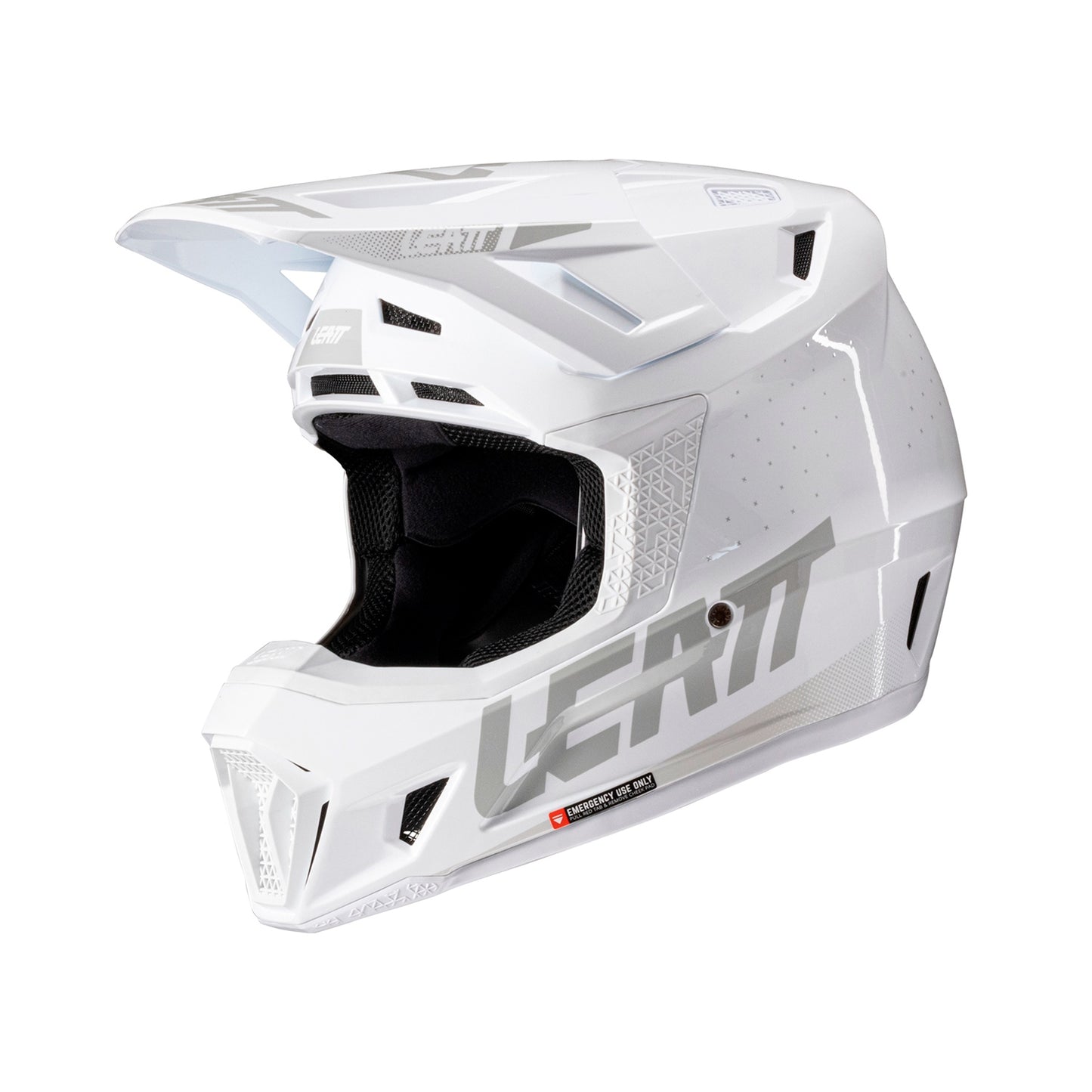Leatt Moto 7.5 V25 Helmet with Goggles White Size M