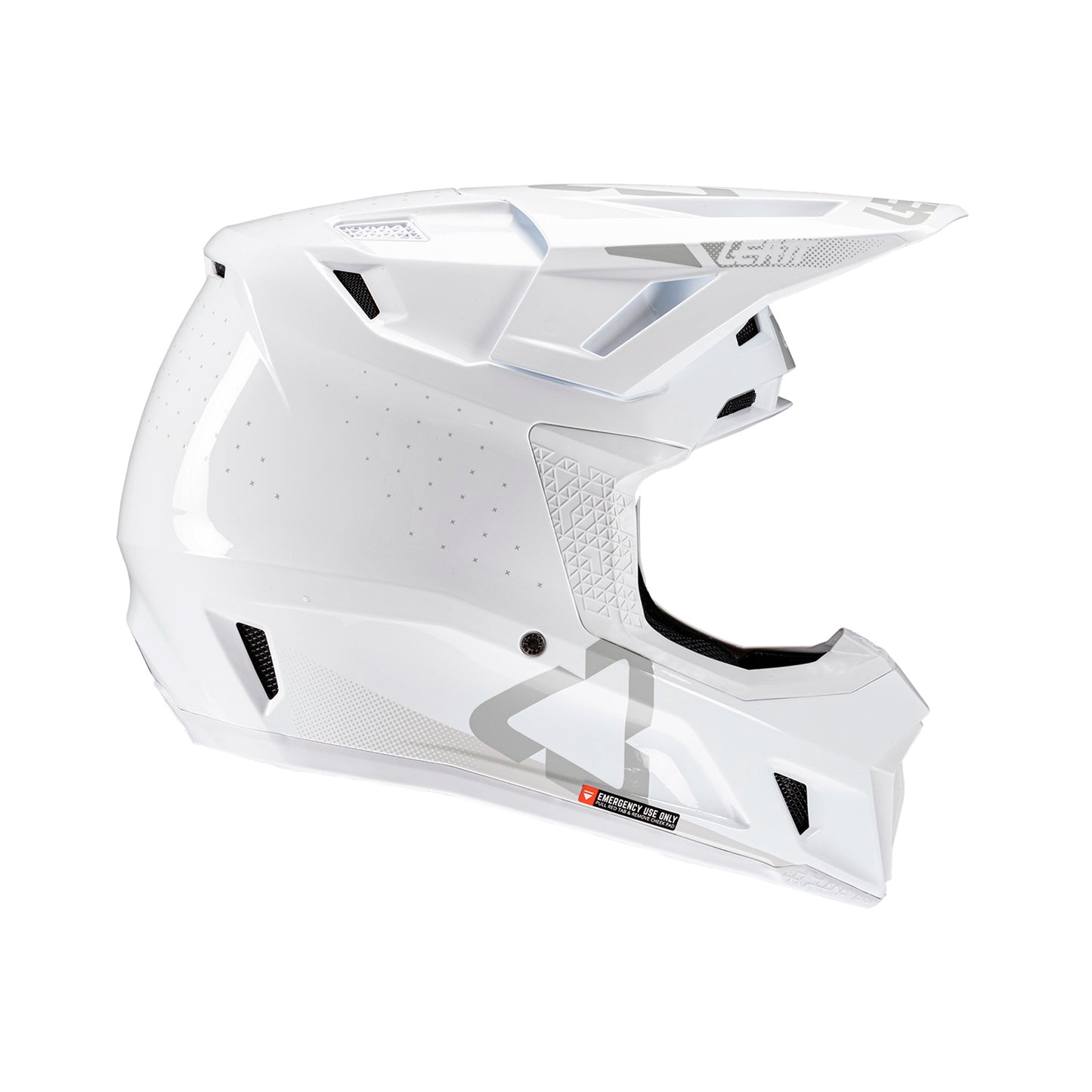 Leatt Moto 7.5 V25 Helmet with Goggles White Size M