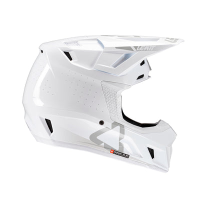 Leatt Moto 7.5 V25 Helmet with Goggles White Size M