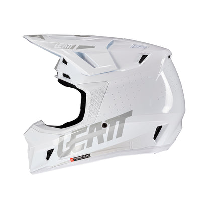 Leatt Moto 7.5 V25 Helmet with Goggles White Size M
