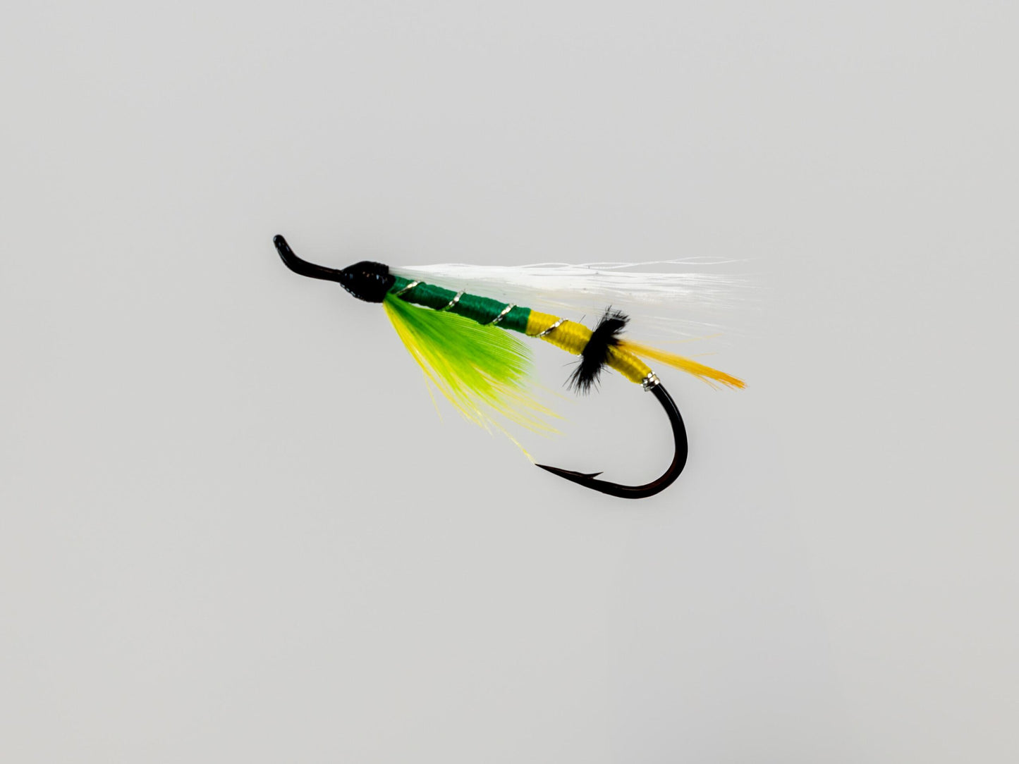 Wet Fly Green Highlander w/ White Wing #6