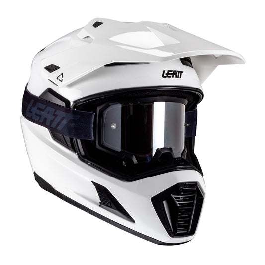 Leatt ADV 8.5 Helmet Kit V25 White with Goggles Size XL
