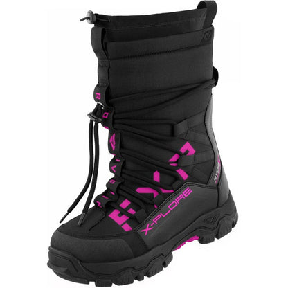 FXR X-Plore Short Boot Black/Fuchsia Women's Size 6