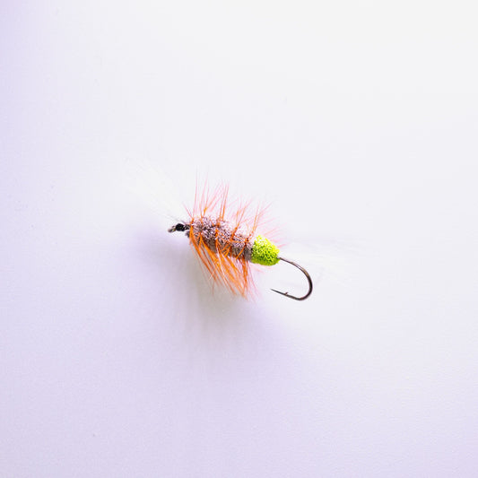 Dry Fly Orange Hackle Bomber #6