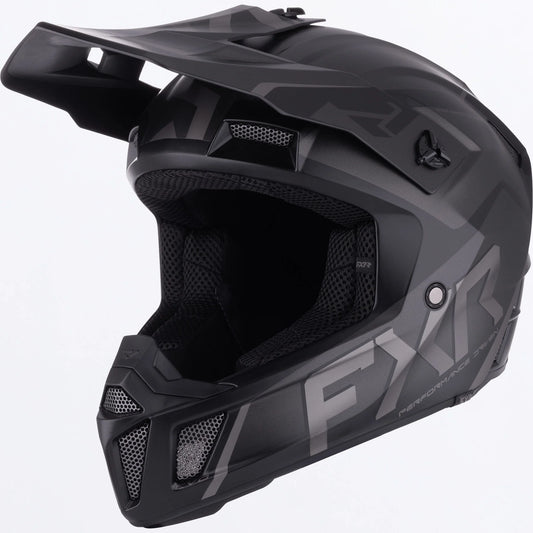 FXR Clutch EVO Helmet Youths' Black Ops Size M