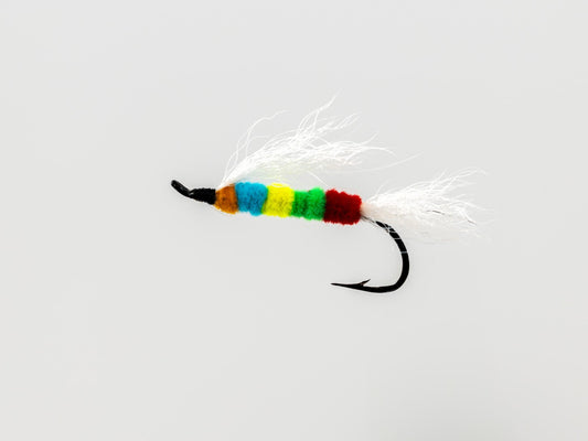 Wet Fly Skittles w/ White Wing #8