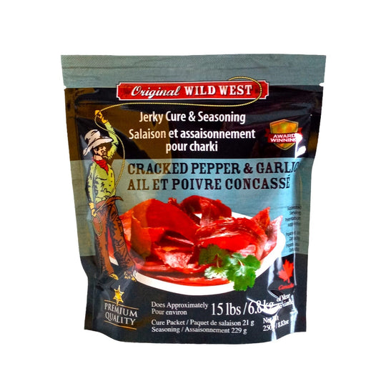 Wild West Jerky Cure & Seasoning Cracked Pepper & Garlic