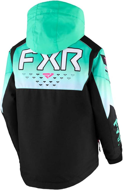 Youth HELIUM JACKET BLACK/MINT FADE/E PINK SZ10