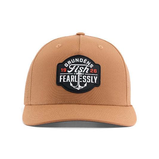 Grundens Fish Fearlessly Vented Hat Clay