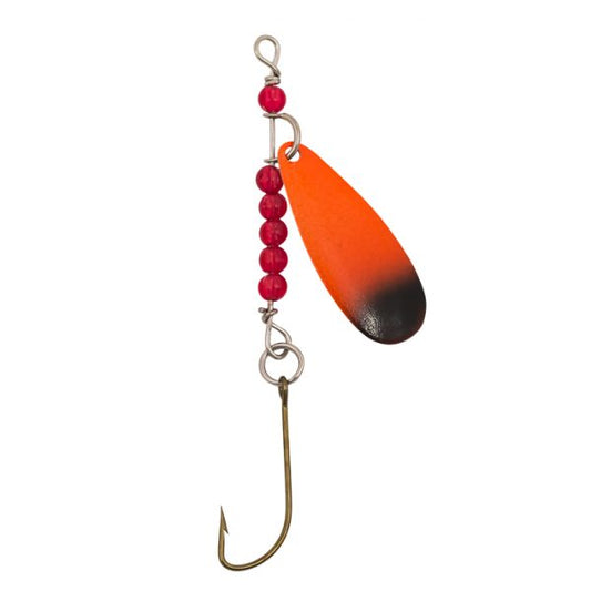 Lucky Strike Victor Spoon Spinner Orange/Black 1.5" 2pk