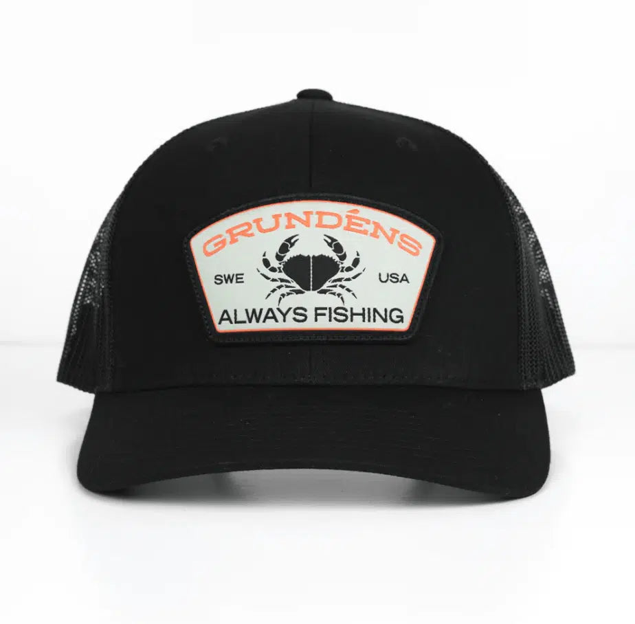 Grundens Always Fishing Trucker Hat Black OS