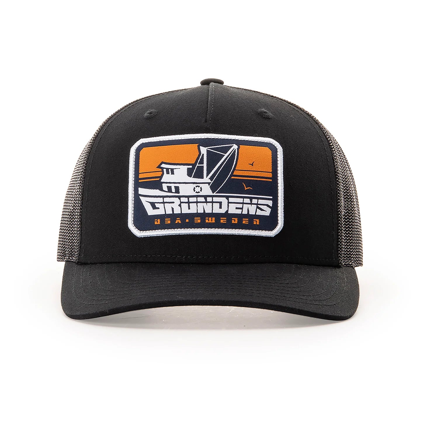 Grunden Commercial Boat Trucker Hat Black