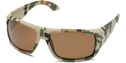 Fisherman Everglade Polarized Eyewear Digital Camo with Brown Lens